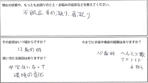 薬の全く効かない不眠症の症状詳細